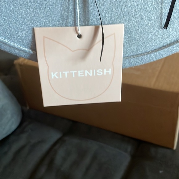 Kittenish Gray Flat Brim Hat